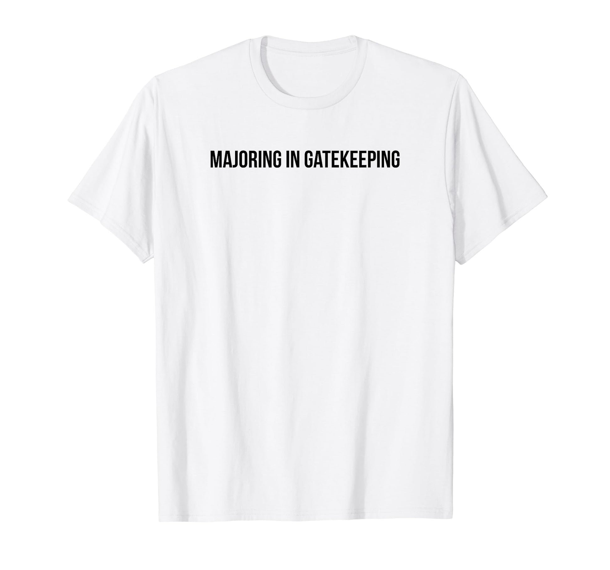 Majoring Gatekeeping Y2K Aesthetic T-Shirt - Streetwear Style for Adults - T-Shirt, Sweatshirt, Hoodie