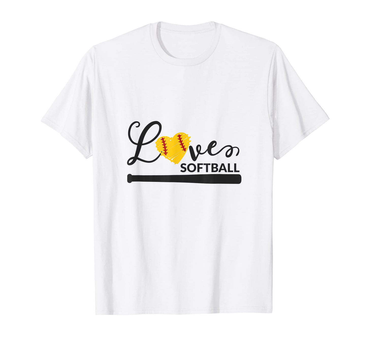 Funny Love Softball Baseball T-Shirt - Aesthetic Graphic Unisex - T-Shirt, Sweatshirt, Hoodie