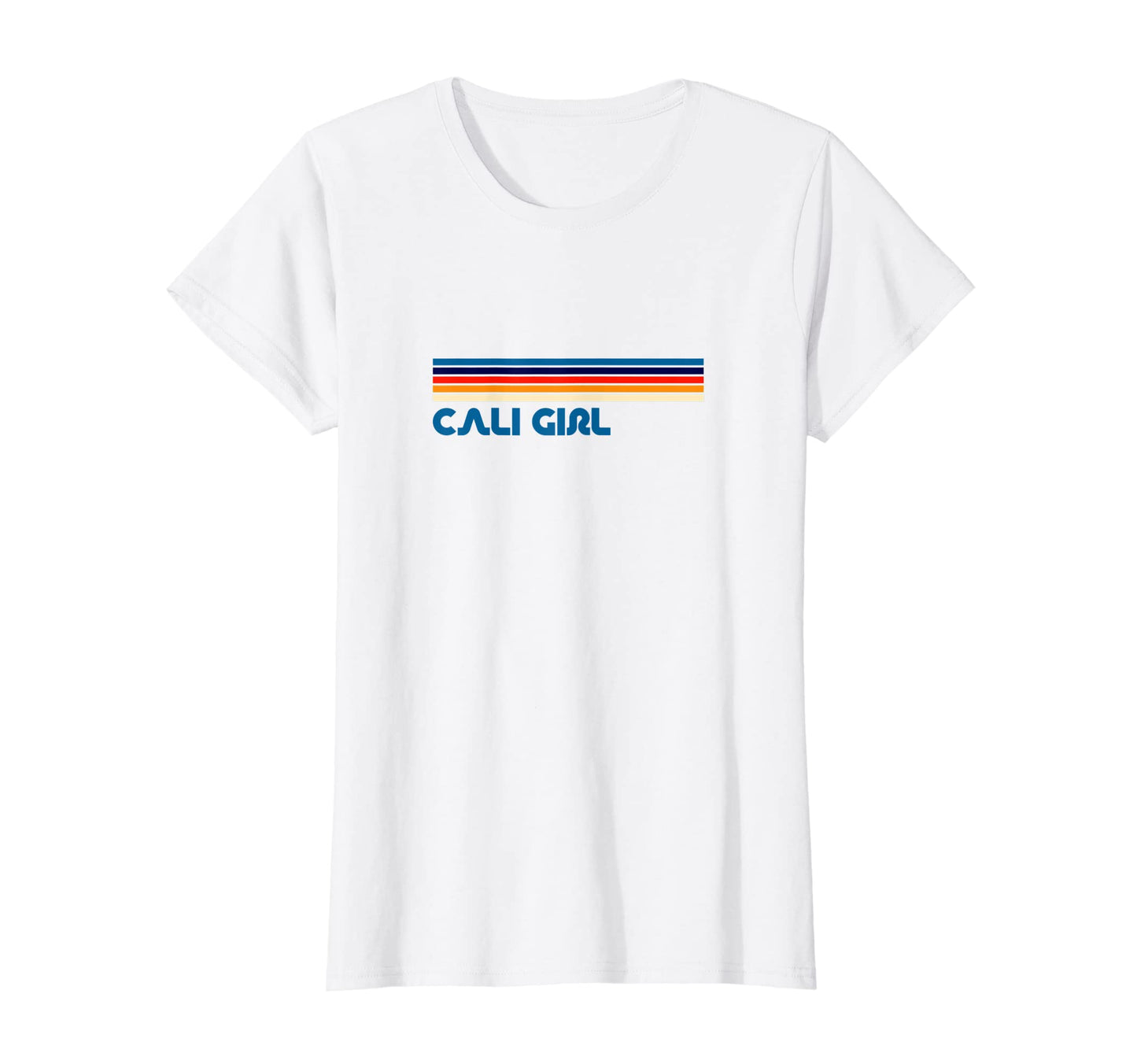 Cali California Summer Stripe Pastel T-Shirt - Novelty Apparel Men Women - T-Shirt, Sweatshirt, Hoodie