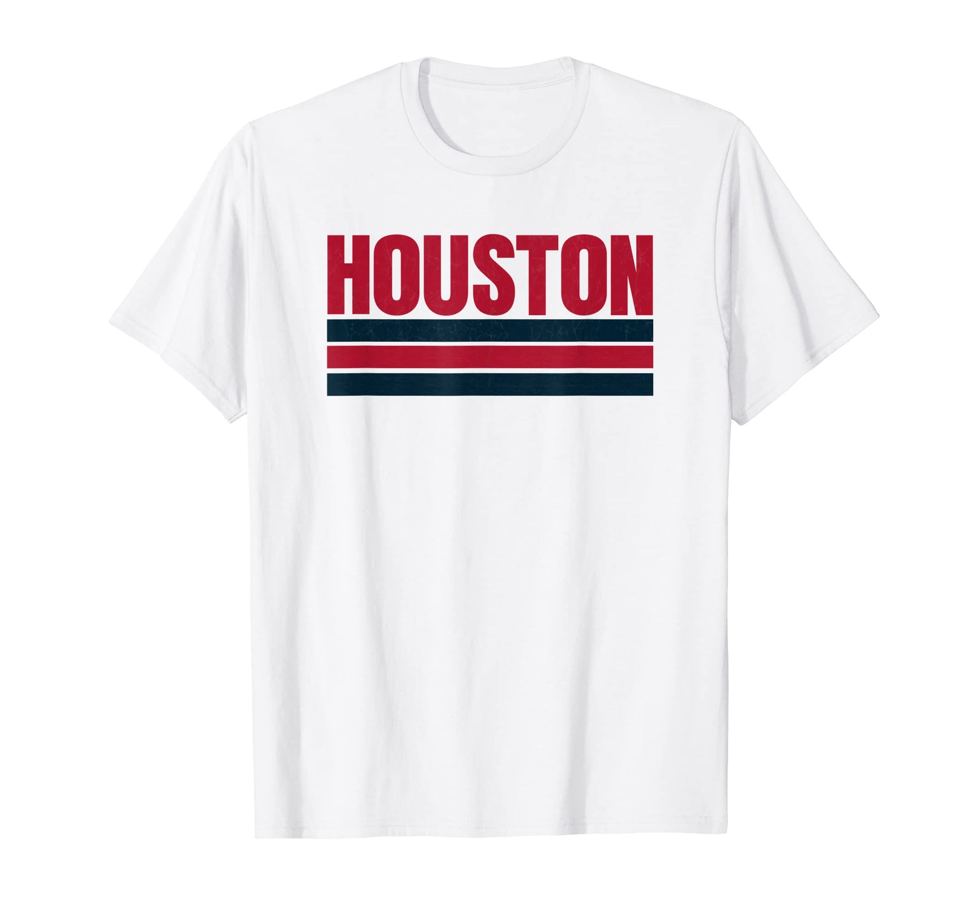 Houston Red Navy Blue Stripes Houston T-Shirt - Minimalist Print Men Women - T-Shirt, Sweatshirt, Hoodie
