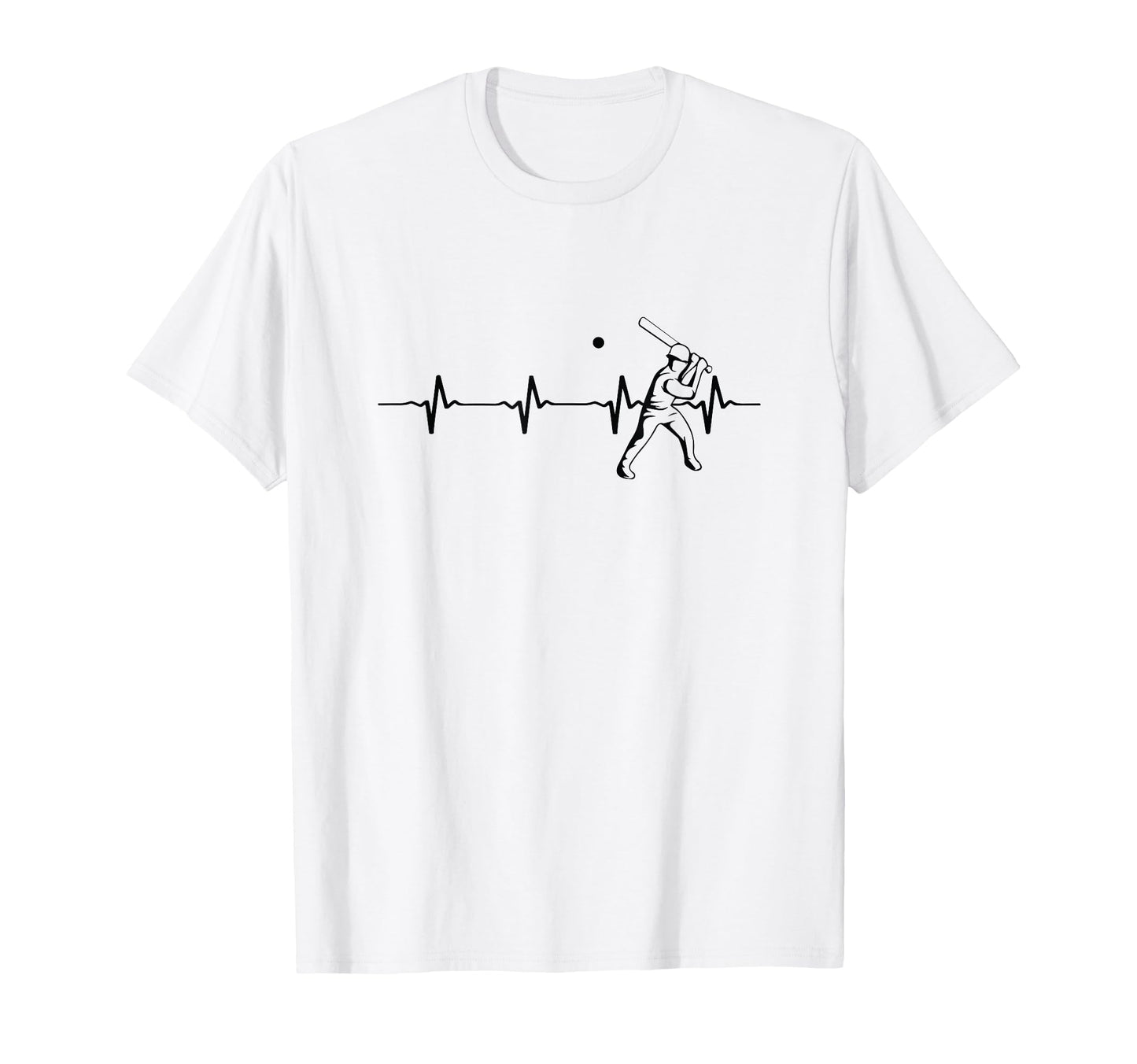 Baseball Heartbeat Baseball Sport T-Shirt - Trendy Graphic Men Women - T-Shirt, Sweatshirt, Hoodie