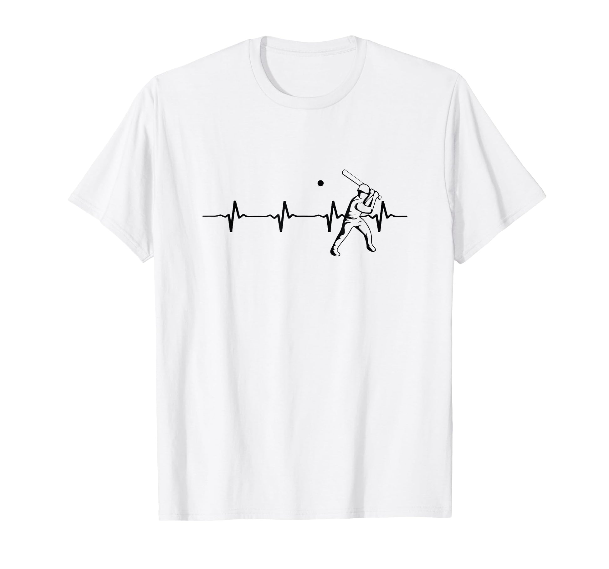 Baseball Heartbeat Baseball Sport T-Shirt - Trendy Graphic Men Women - T-Shirt, Sweatshirt, Hoodie