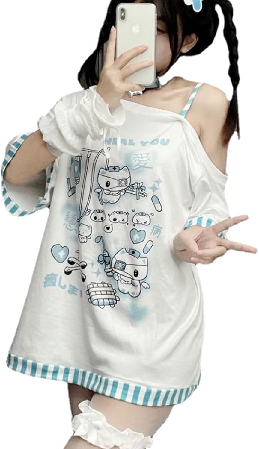 Y2k Harajuku Cartoon Print Gothic Women Japanese - Adult & Kids T-Shirts, Sweatshirts & Hoodies apparel design preview 1