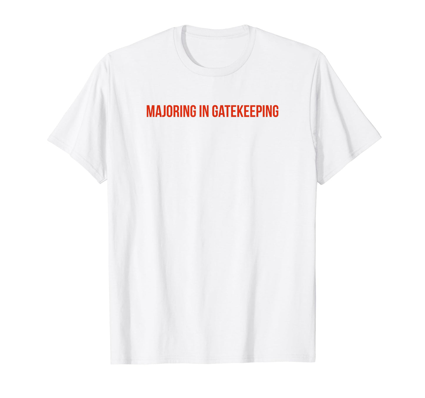 Majoring Gatekeeping Y2K T-Shirt - Casual Everyday Wear for Adults - T-Shirt, Sweatshirt, Hoodie