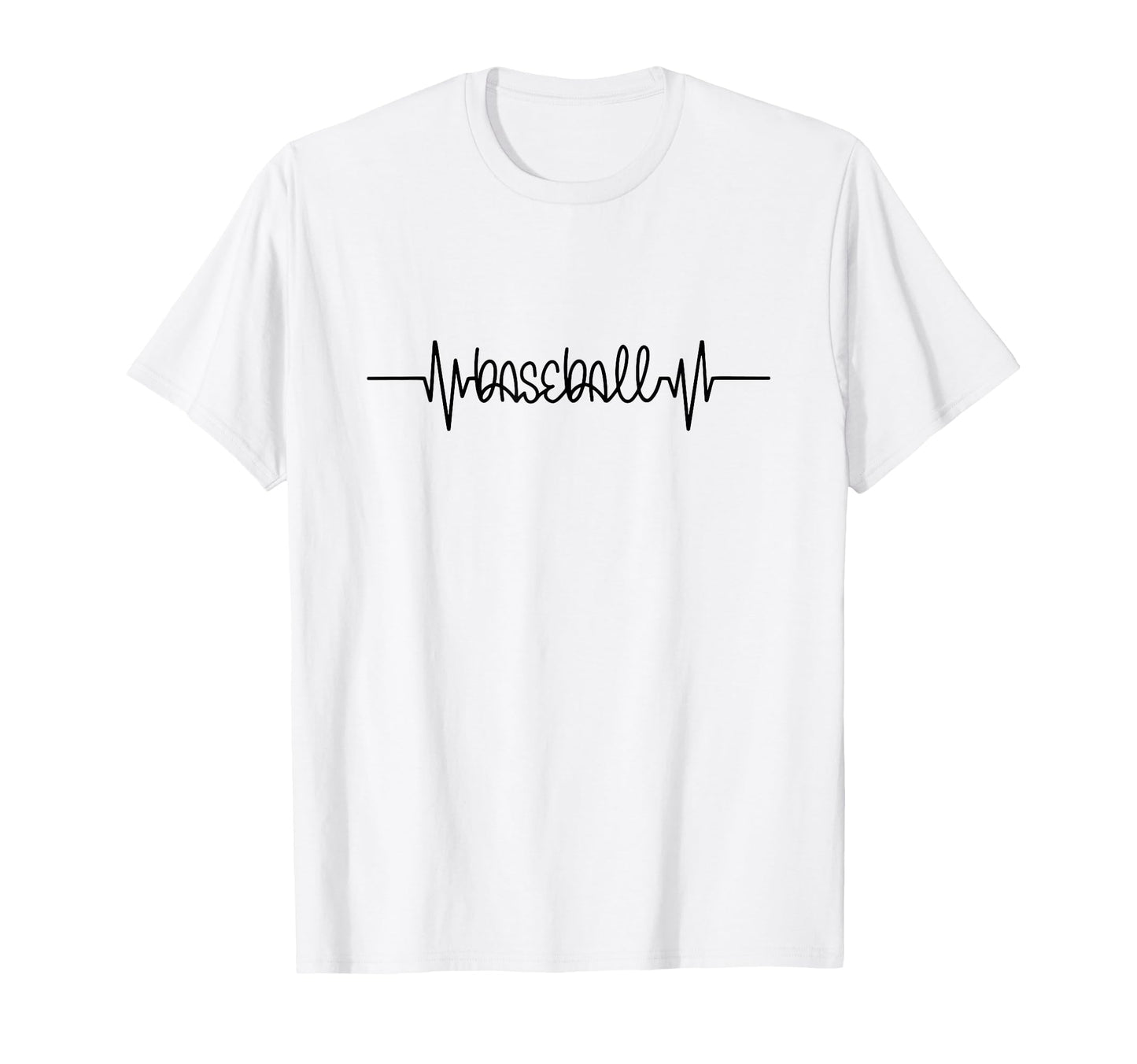 Baseball Heartbeat Pulse Sports Passion T-Shirt - Novelty Apparel Unisex - T-Shirt, Sweatshirt, Hoodie