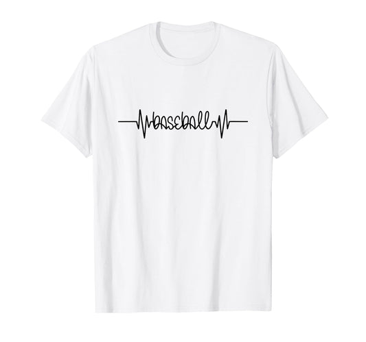 Baseball Heartbeat Pulse Sports Passion T-Shirt - Novelty Apparel Unisex - T-Shirt, Sweatshirt, Hoodie