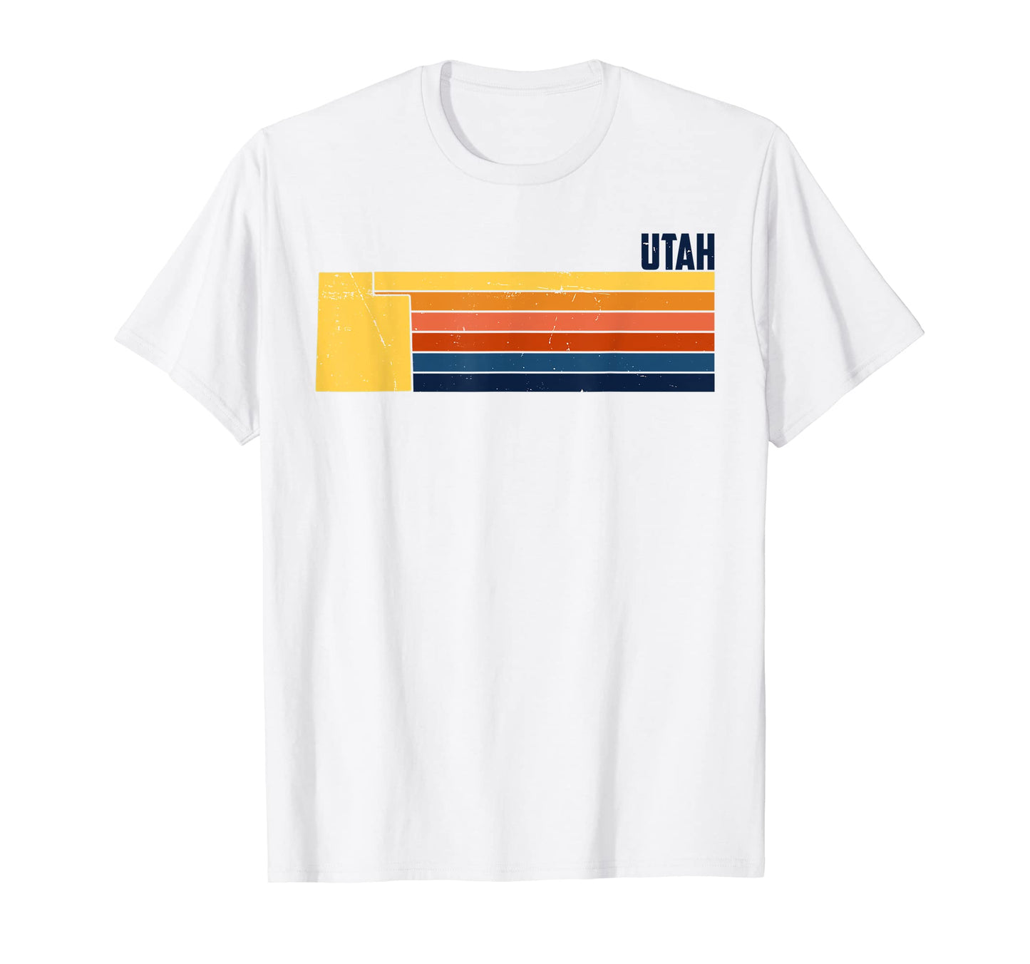 Utah Us State Map Stripes T-Shirt - Minimalist Print Unisex - T-Shirt, Sweatshirt, Hoodie