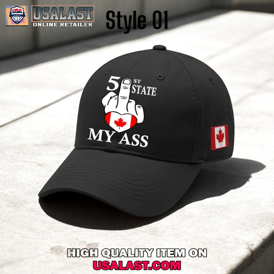 51st State Fuck My Ass Canadian Pride Baseball Cap - Adult & Kids T-Shirts, Sweatshirts & Hoodies apparel design preview 1