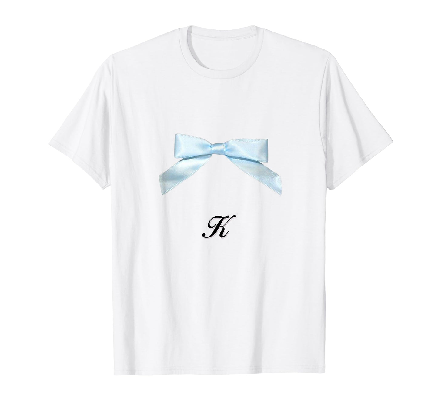 Bow K Coquette Girlcore Y2K Aesthetic T-Shirt - Streetwear Style Unisex - T-Shirt, Sweatshirt, Hoodie