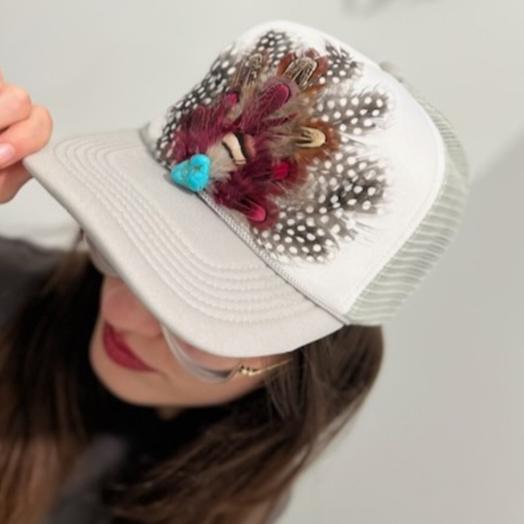 Western Feather Crown Trucker Hat - Adult & Kids T-Shirts, Sweatshirts & Hoodies apparel design preview 1