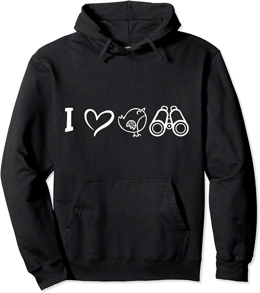 I Love Birdwatching Binoculars Birding Bird Watching - Adult & Kids T-Shirts, Sweatshirts & Hoodies apparel design preview 1