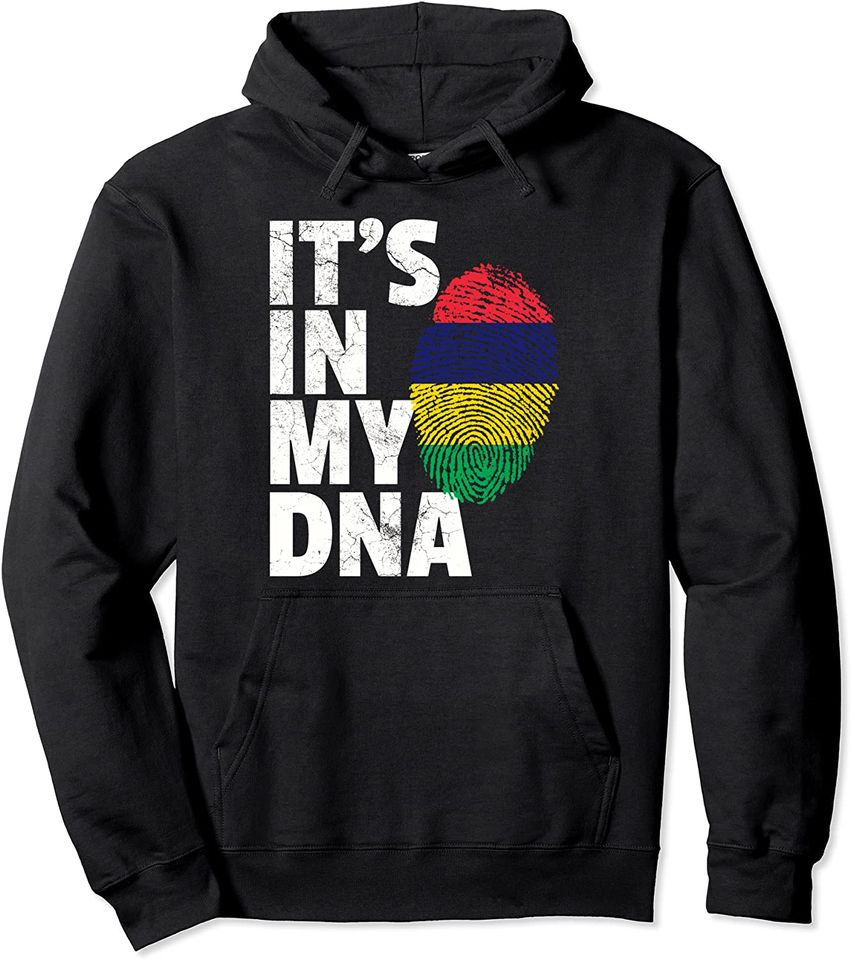 IT'S IN MY DNA Mauritius Flag Pride National Country - Adult & Kids T-Shirts, Sweatshirts & Hoodies apparel design preview 1