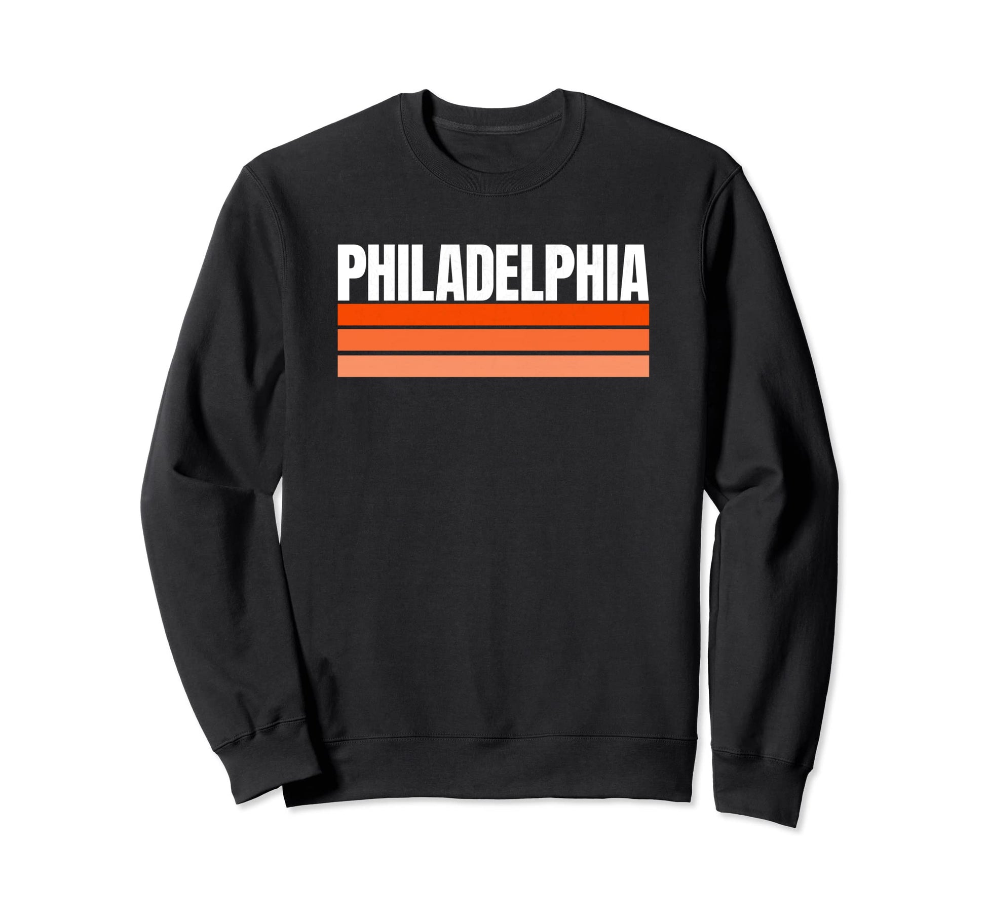Orange Philadelphia Old School Themed Sweatshirt - Trendy Graphic Unisex - T-Shirt, Sweatshirt, Hoodie