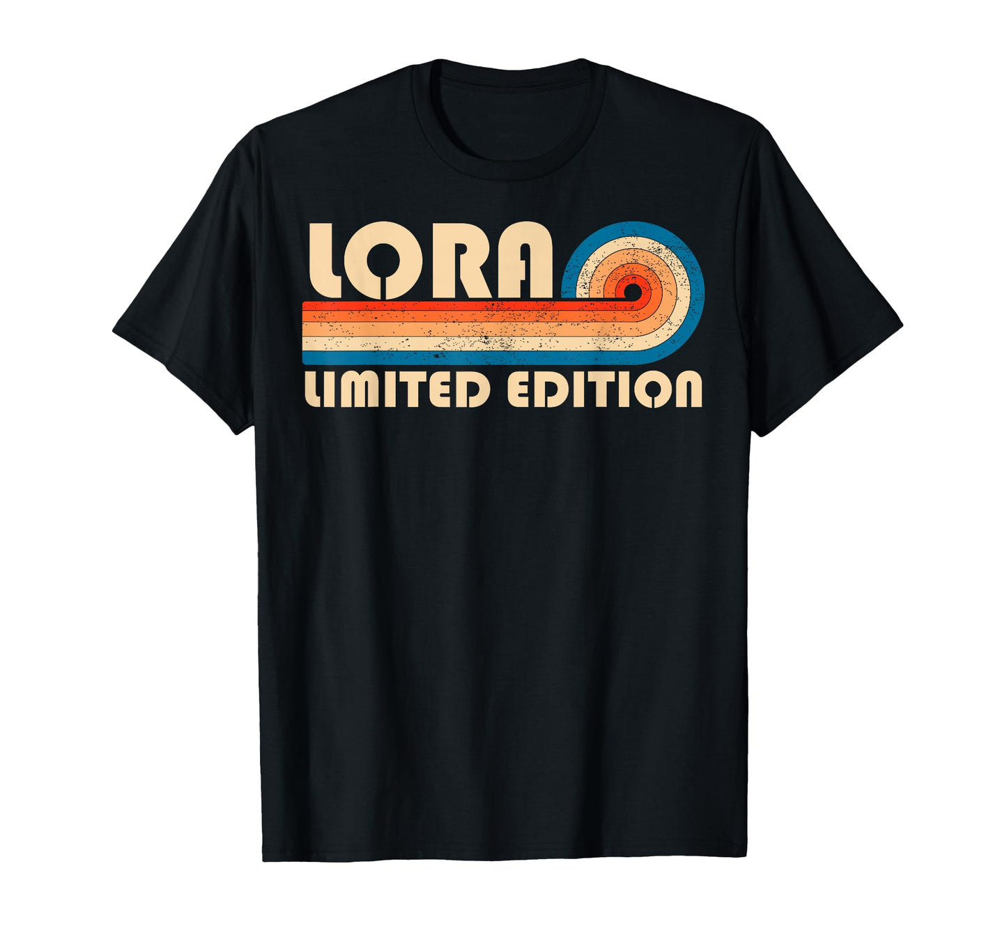 Lora 70S 80S Sunset Stripe T-Shirt - Trendy Graphic Men Women - T-Shirt, Sweatshirt, Hoodie