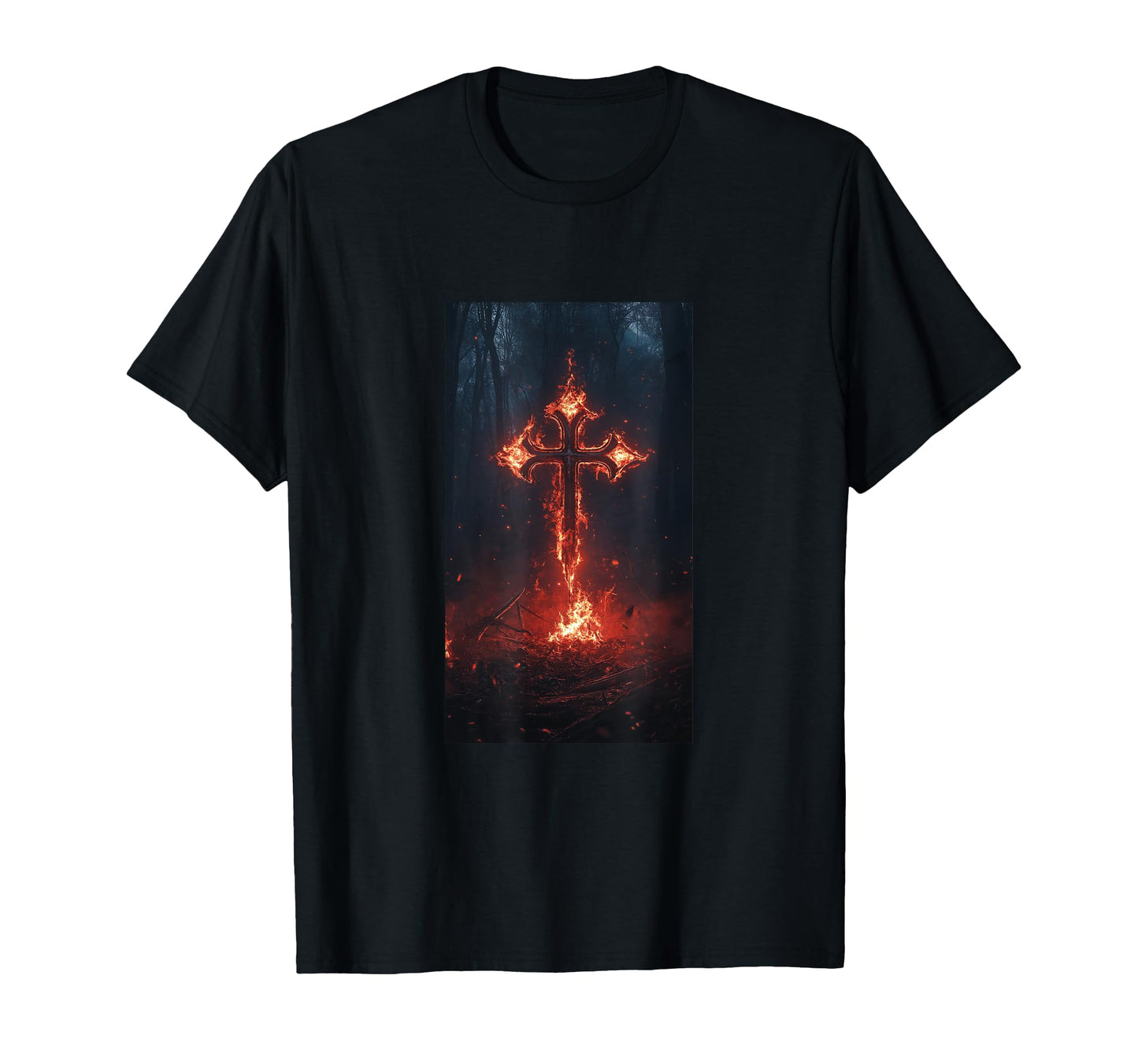 Gothic Cross Grunge Aesthetic Y2K T-Shirt - Minimalist Print for Adults - T-Shirt, Sweatshirt, Hoodie