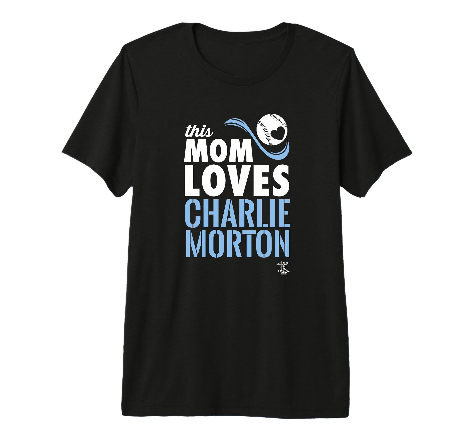 Charlie Morton This Mom Loves Tri T-Shirt - Novelty Apparel for Adults - T-Shirt, Sweatshirt, Hoodie