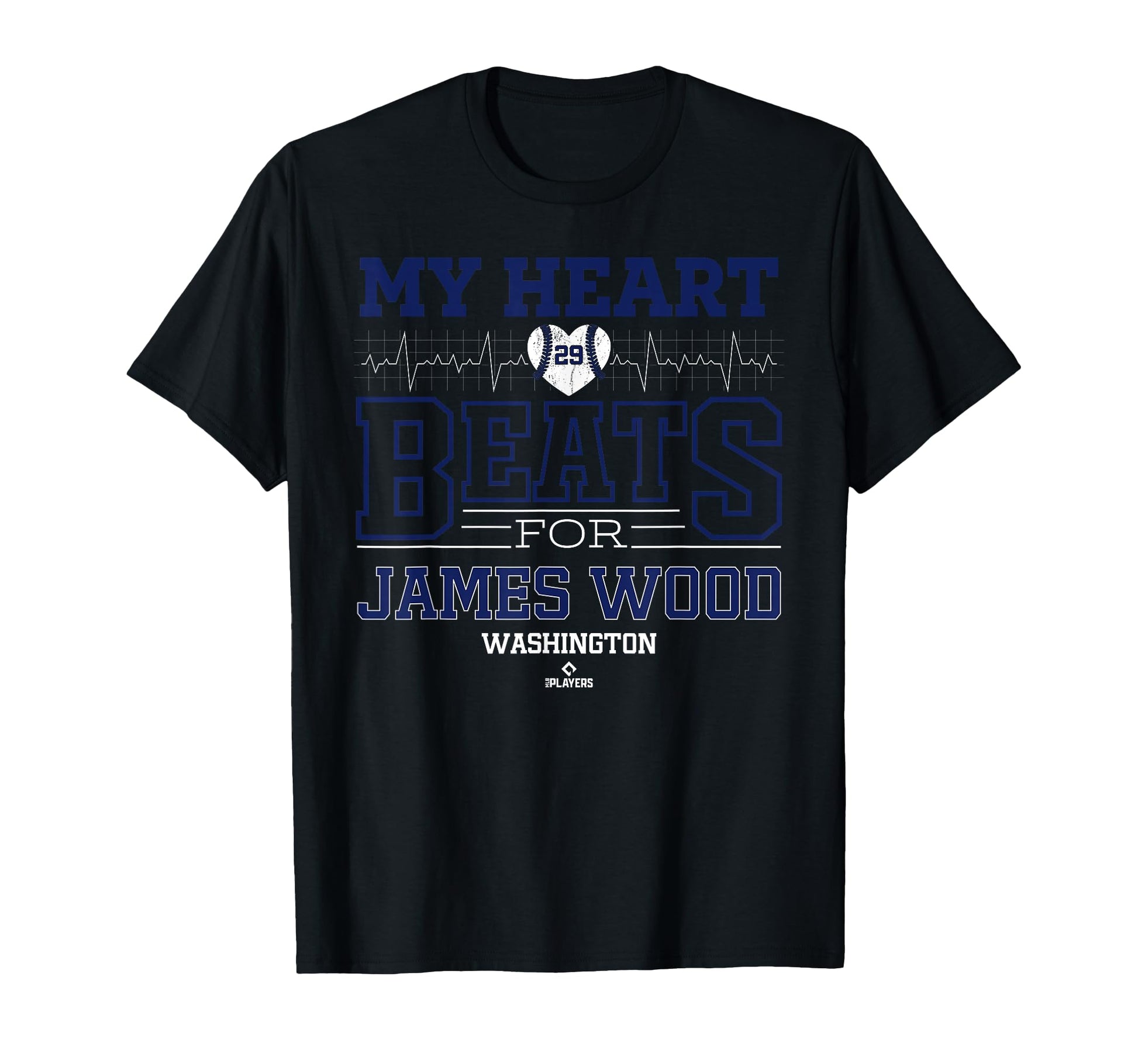 My Heart Beats James Wood Washington T-Shirt - Trendy Graphic for Adults - T-Shirt, Sweatshirt, Hoodie
