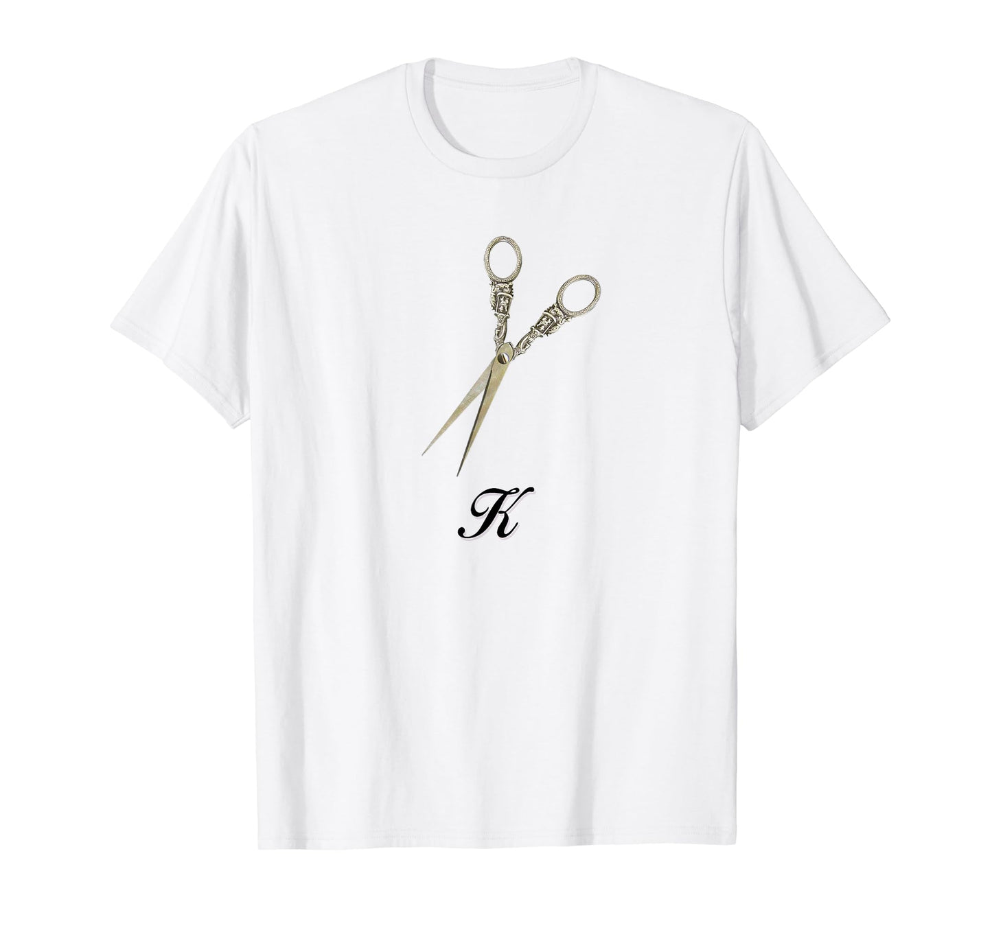 Scissors K Coquette Girlcore Y2K T-Shirt - Minimalist Print Men Women - T-Shirt, Sweatshirt, Hoodie