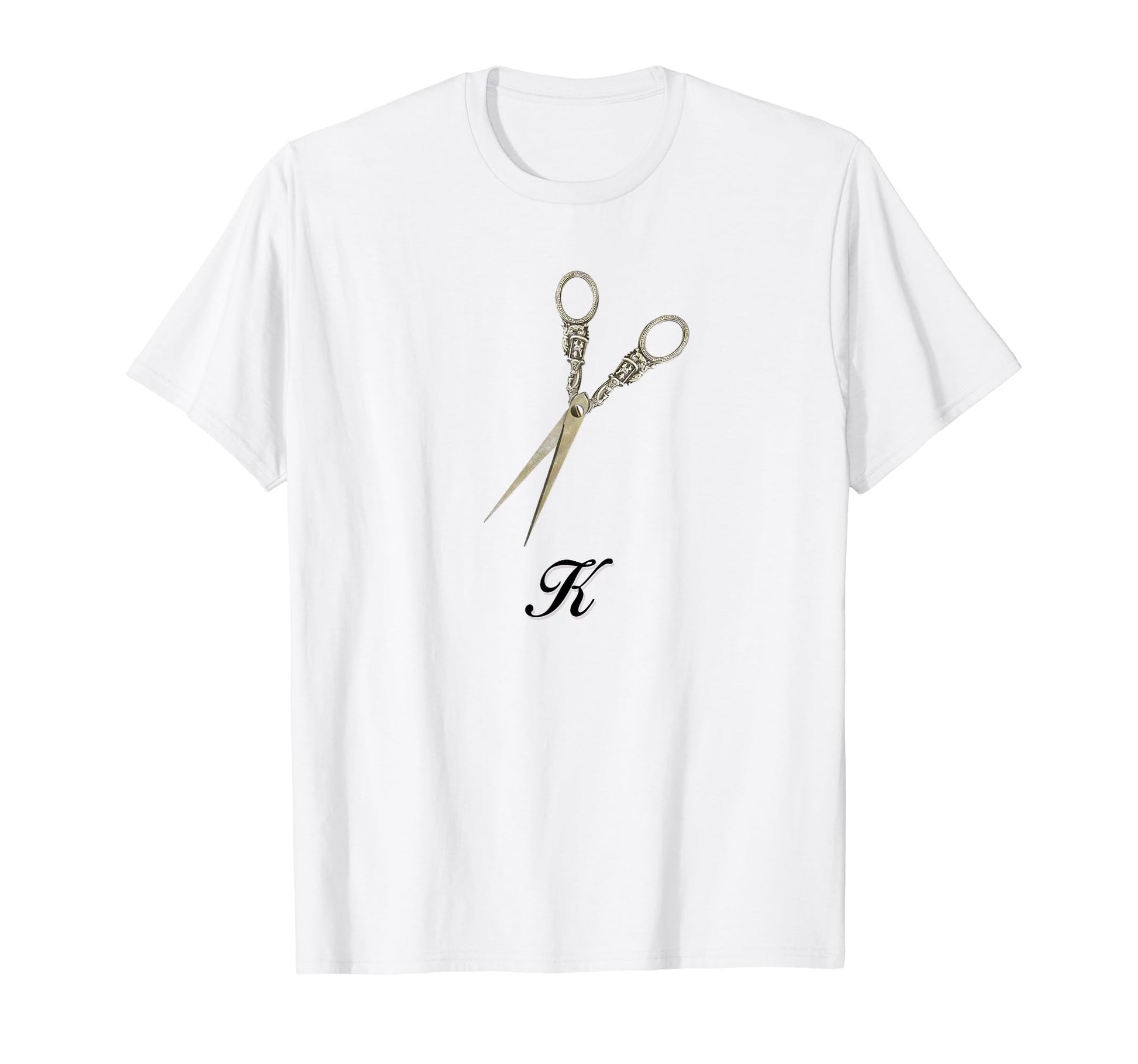Scissors K Coquette Girlcore Y2K T-Shirt - Minimalist Print Men Women - T-Shirt, Sweatshirt, Hoodie