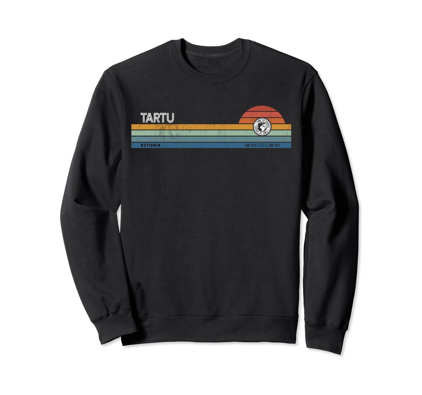 Tartu Estonia Tartumaa Sunset Sweatshirt - Casual Everyday Wear Men Women - T-Shirt, Sweatshirt, Hoodie