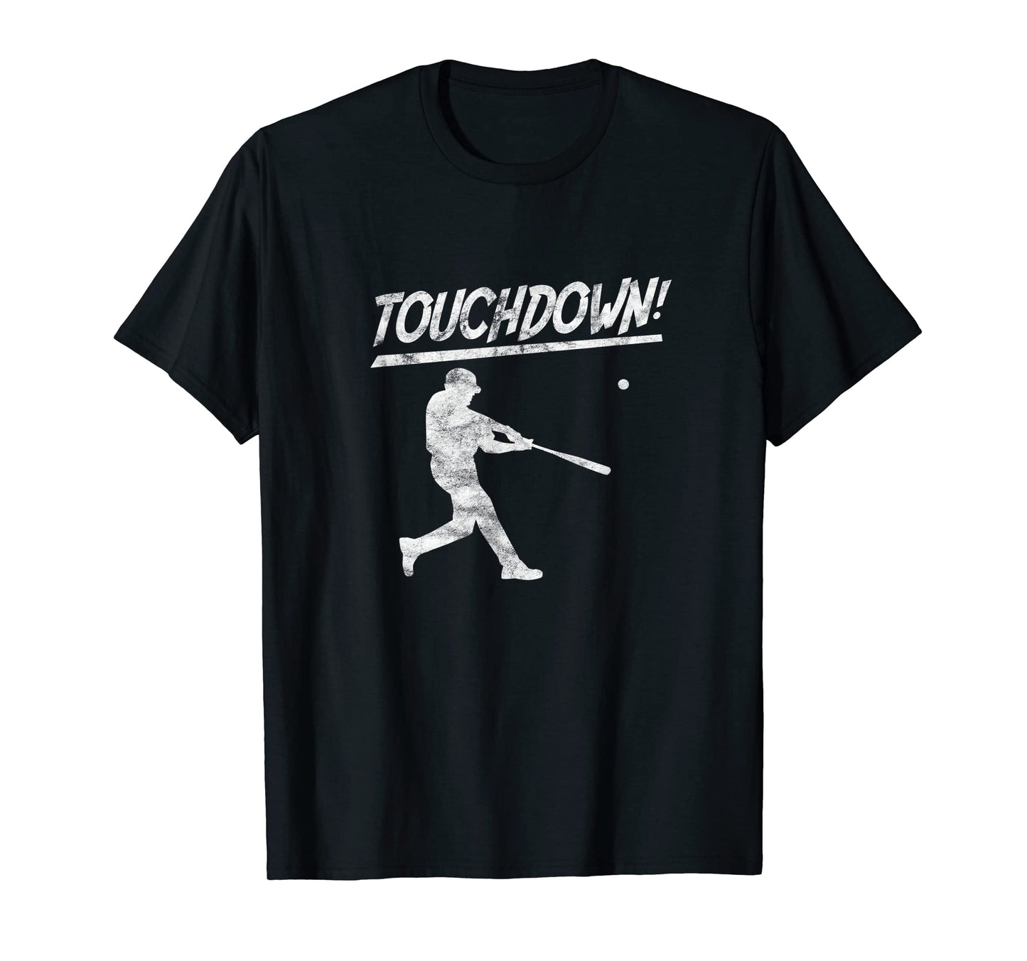 Touchdown Batter Baseball Player Sports T-Shirt - Custom Art Print Unisex - T-Shirt, Sweatshirt, Hoodie