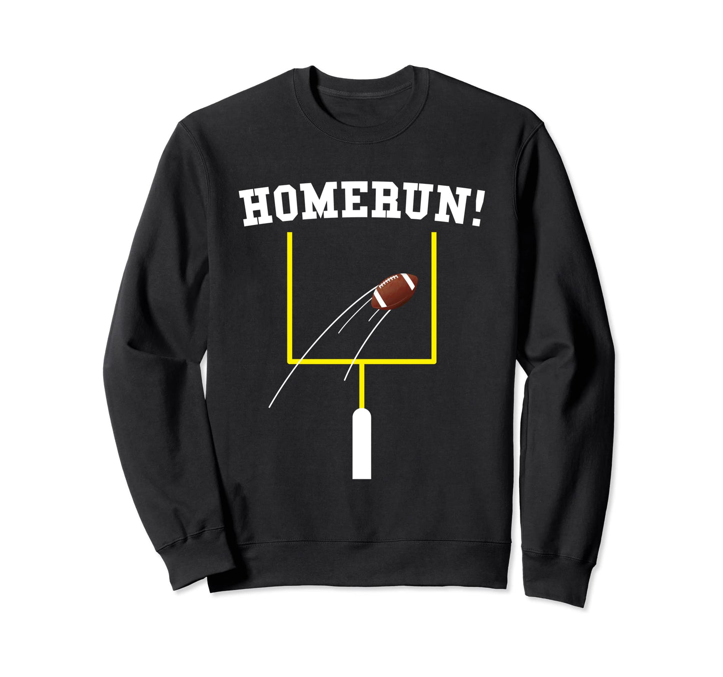 Funny Homerun Football Baseball Sweatshirt - Novelty Apparel Men Women - T-Shirt, Sweatshirt, Hoodie