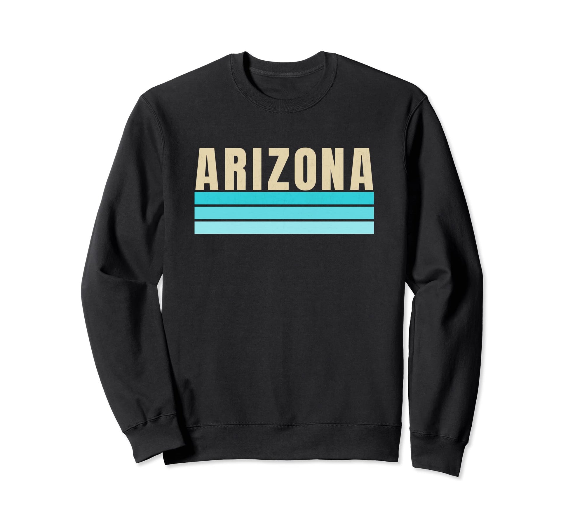 Arizona Blue Red Tan Stripes Sweatshirt - Casual Everyday Wear for Adults - T-Shirt, Sweatshirt, Hoodie