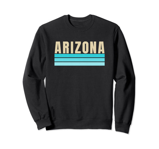 Arizona Blue Red Tan Stripes Sweatshirt - Casual Everyday Wear for Adults - T-Shirt, Sweatshirt, Hoodie
