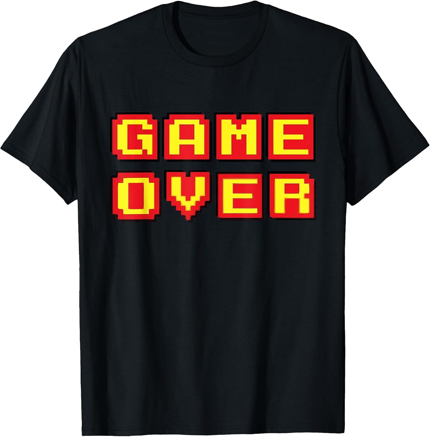 Game Over Vintage Retro Video Games Gaming Gift - Adult & Kids T-Shirts, Sweatshirts & Hoodies apparel design preview 1