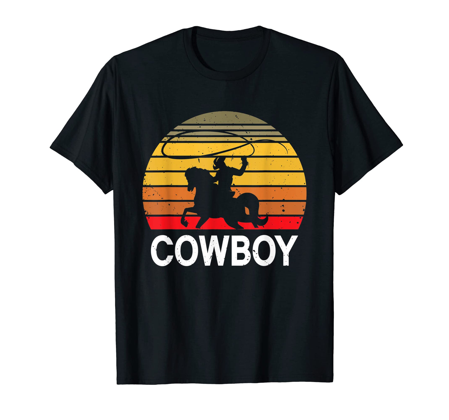 Cowboy Rope Lasso Horse Western T-Shirt - Novelty Apparel Men Women - T-Shirt, Sweatshirt, Hoodie