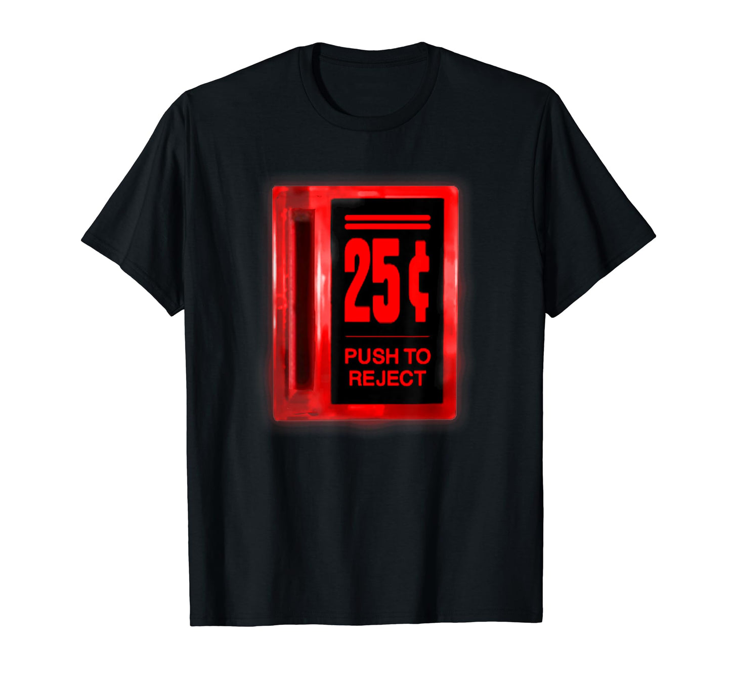 Arcade Coin Slot Glowing T-Shirt - Graphic Print Unisex - T-Shirt, Sweatshirt, Hoodie