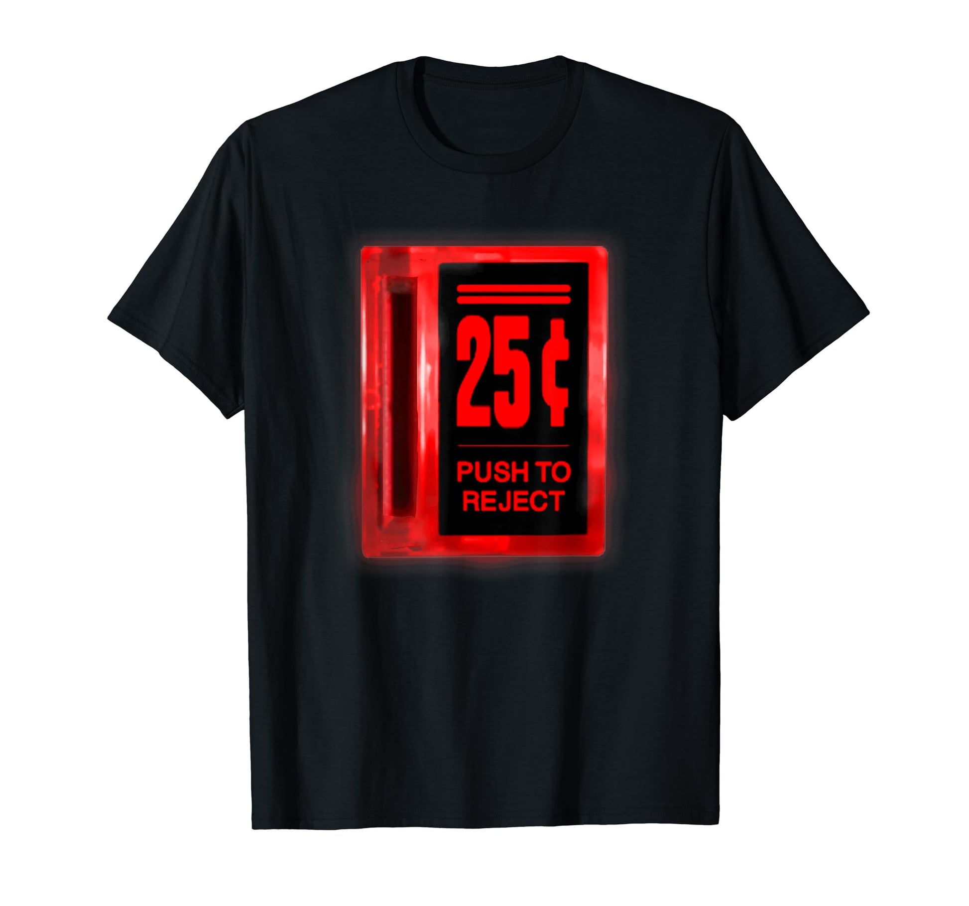 Arcade Coin Slot Glowing T-Shirt - Graphic Print Unisex - T-Shirt, Sweatshirt, Hoodie