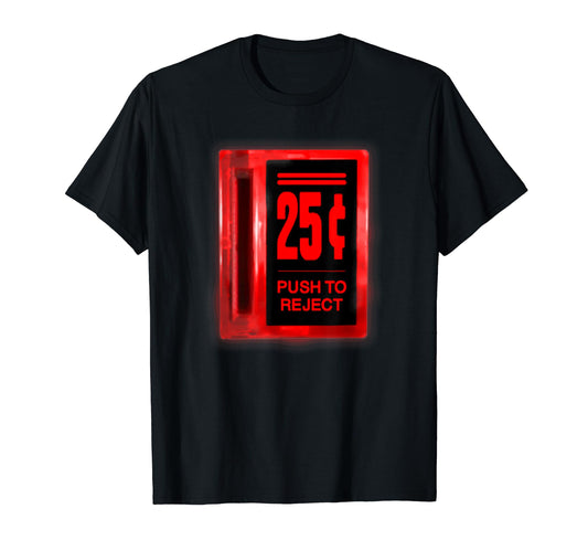 Arcade Coin Slot Glowing T-Shirt - Graphic Print Unisex - T-Shirt, Sweatshirt, Hoodie