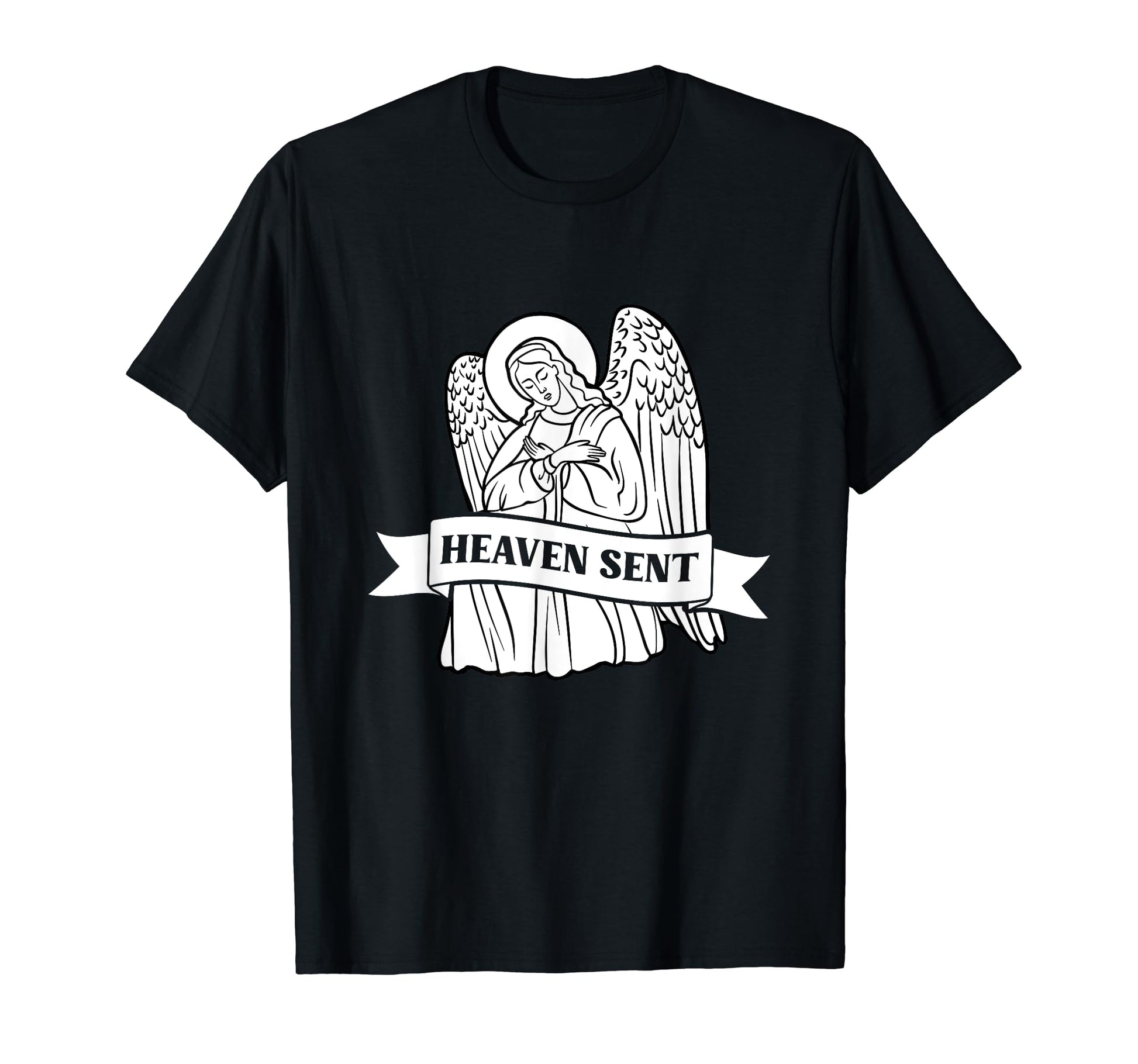 Heaven Sent Angel Y2K Christian Religious T-Shirt - Custom Art Print Unisex - T-Shirt, Sweatshirt, Hoodie