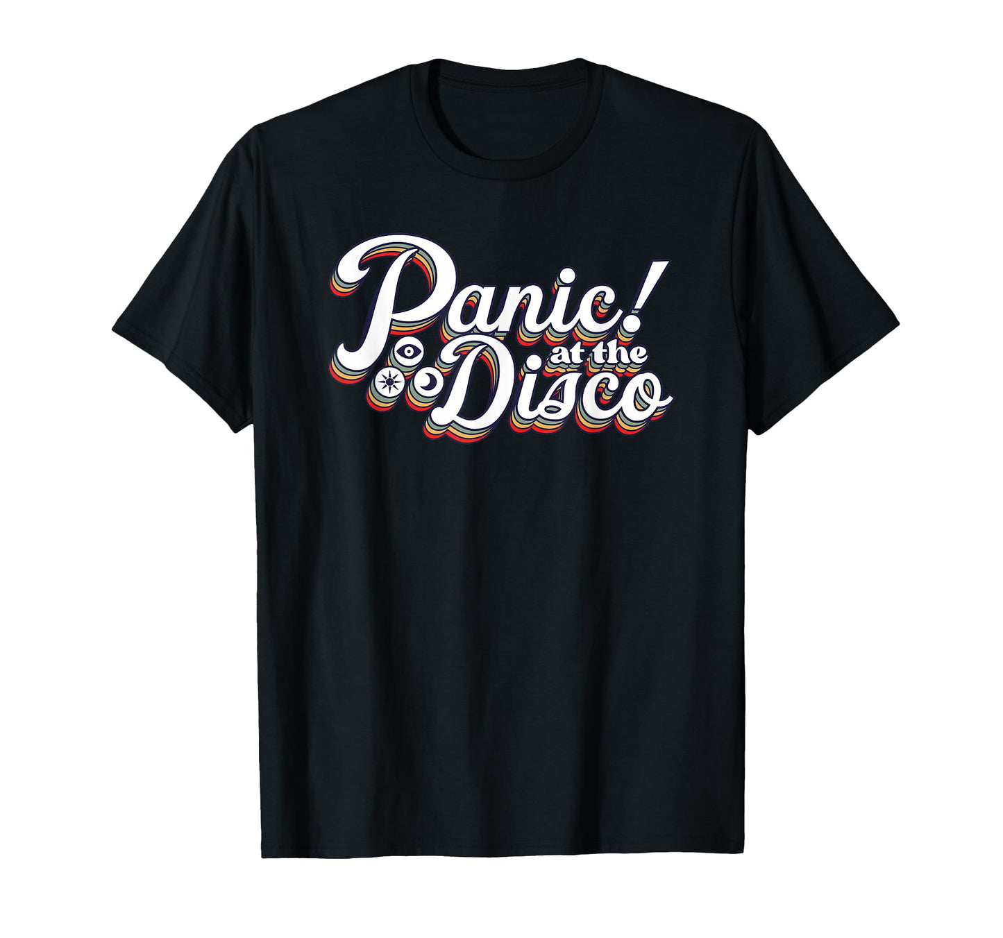 Panic Disco Rainbow Logo T-Shirt - Fun Novelty Design Unisex - T-Shirt, Sweatshirt, Hoodie