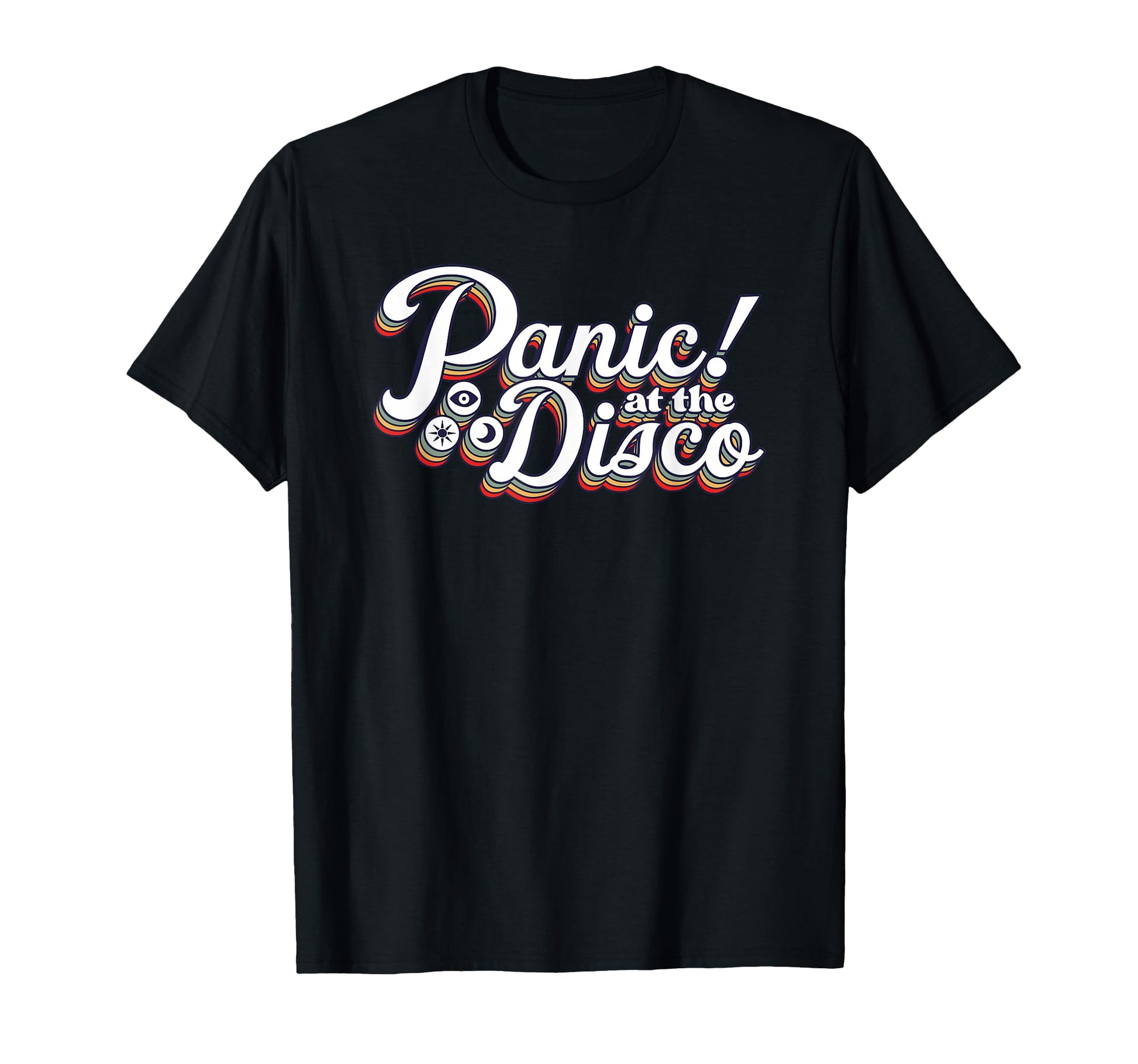Panic Disco Rainbow Logo T-Shirt - Fun Novelty Design Unisex - T-Shirt, Sweatshirt, Hoodie