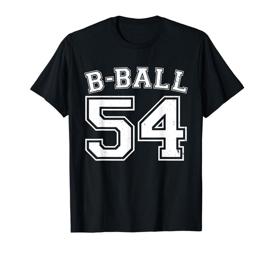B Ball Basketball Player Number 54 T-Shirt - Custom Art Print Unisex - T-Shirt, Sweatshirt, Hoodie