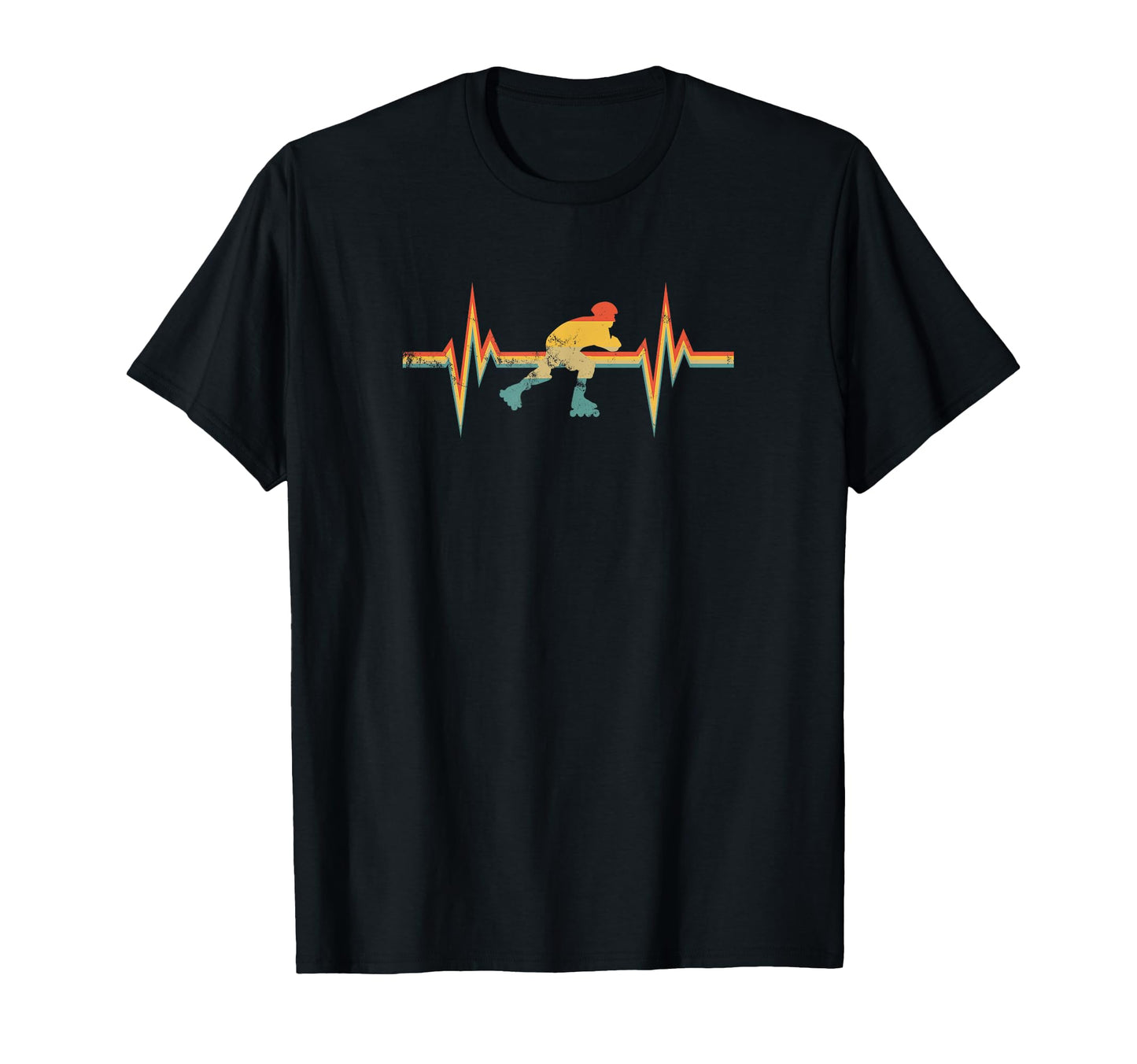 Roller Skating Heartbeat Inline T-Shirt - Streetwear Style Men Women - T-Shirt, Sweatshirt, Hoodie