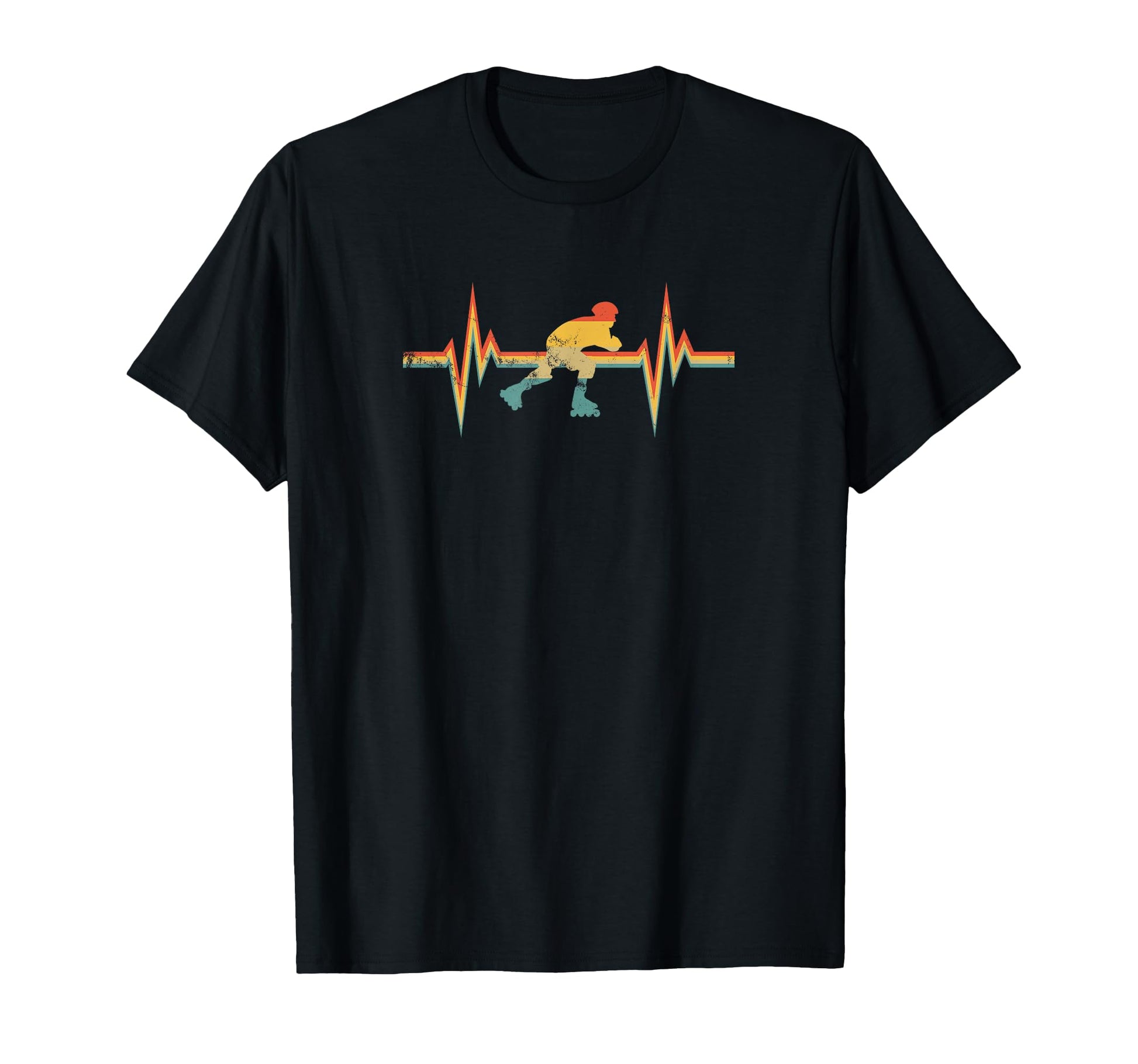 Roller Skating Heartbeat Inline T-Shirt - Streetwear Style Men Women - T-Shirt, Sweatshirt, Hoodie