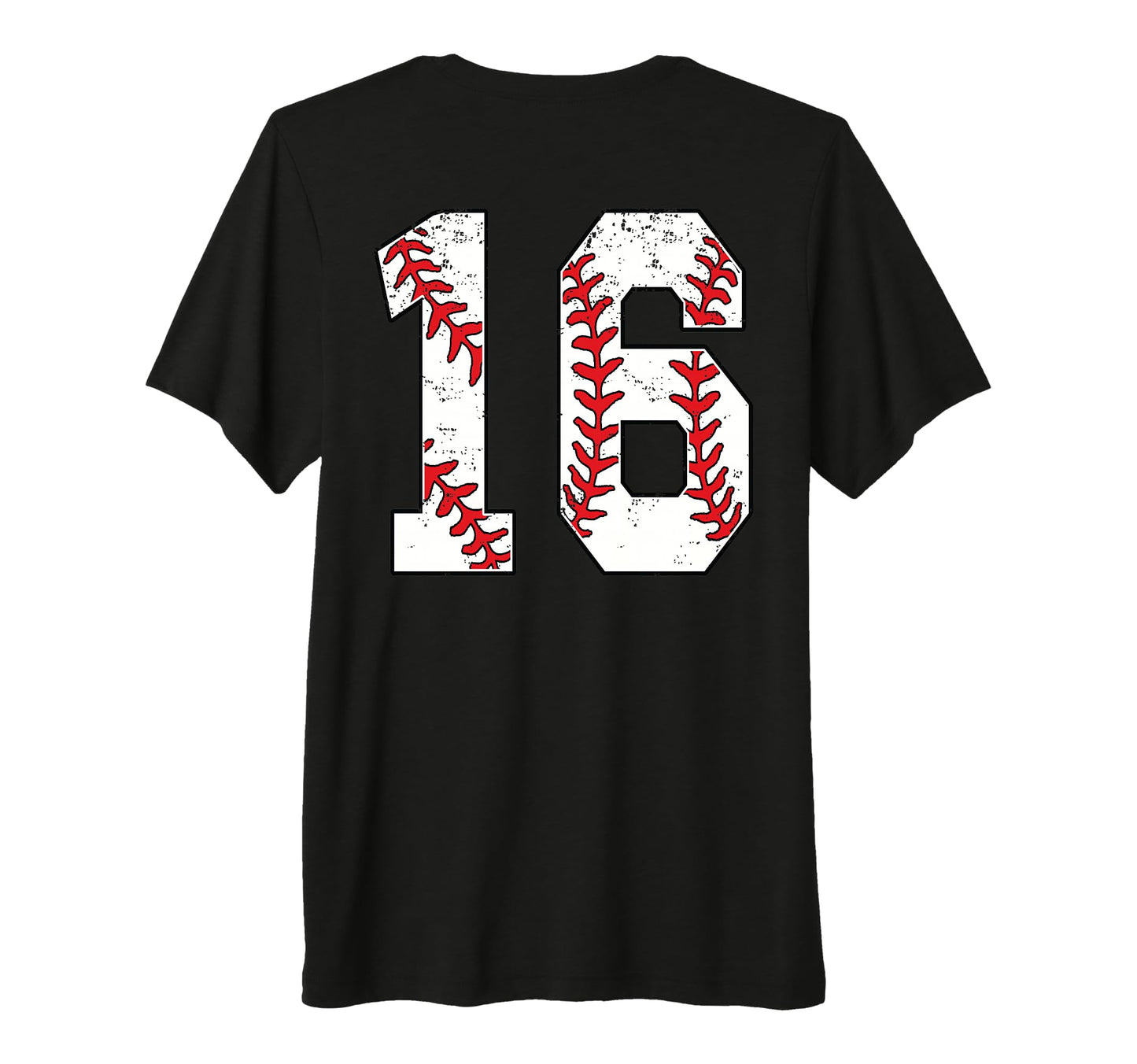 Number 16 Baseball Jersey Number 16 Back T-Shirt - Novelty Apparel Unisex - T-Shirt, Sweatshirt, Hoodie