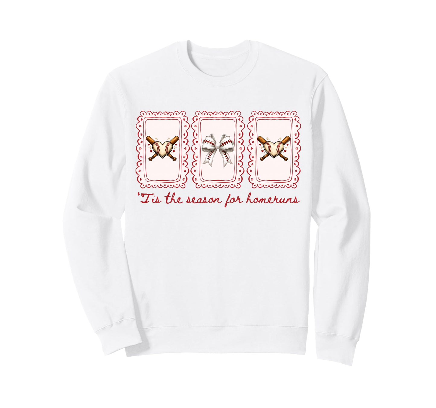 Baseball Mama Tis Season Homeruns Sweatshirt - Streetwear Style for Adults - T-Shirt, Sweatshirt, Hoodie