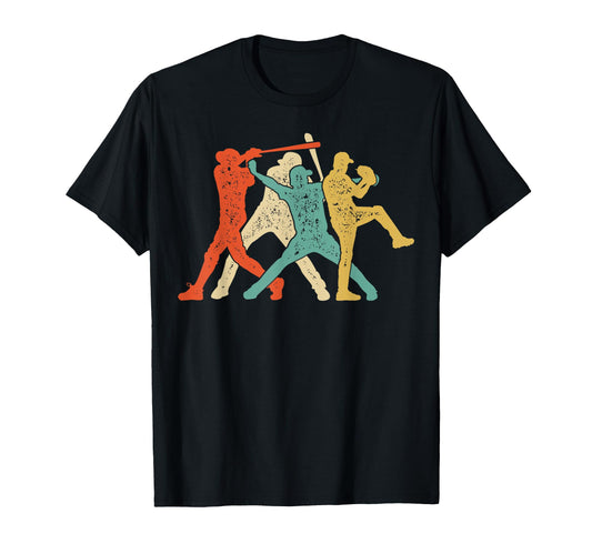 Baseball Catcher Pitcher Batter Sport T-Shirt - Custom Art Print Men Women - T-Shirt, Sweatshirt, Hoodie
