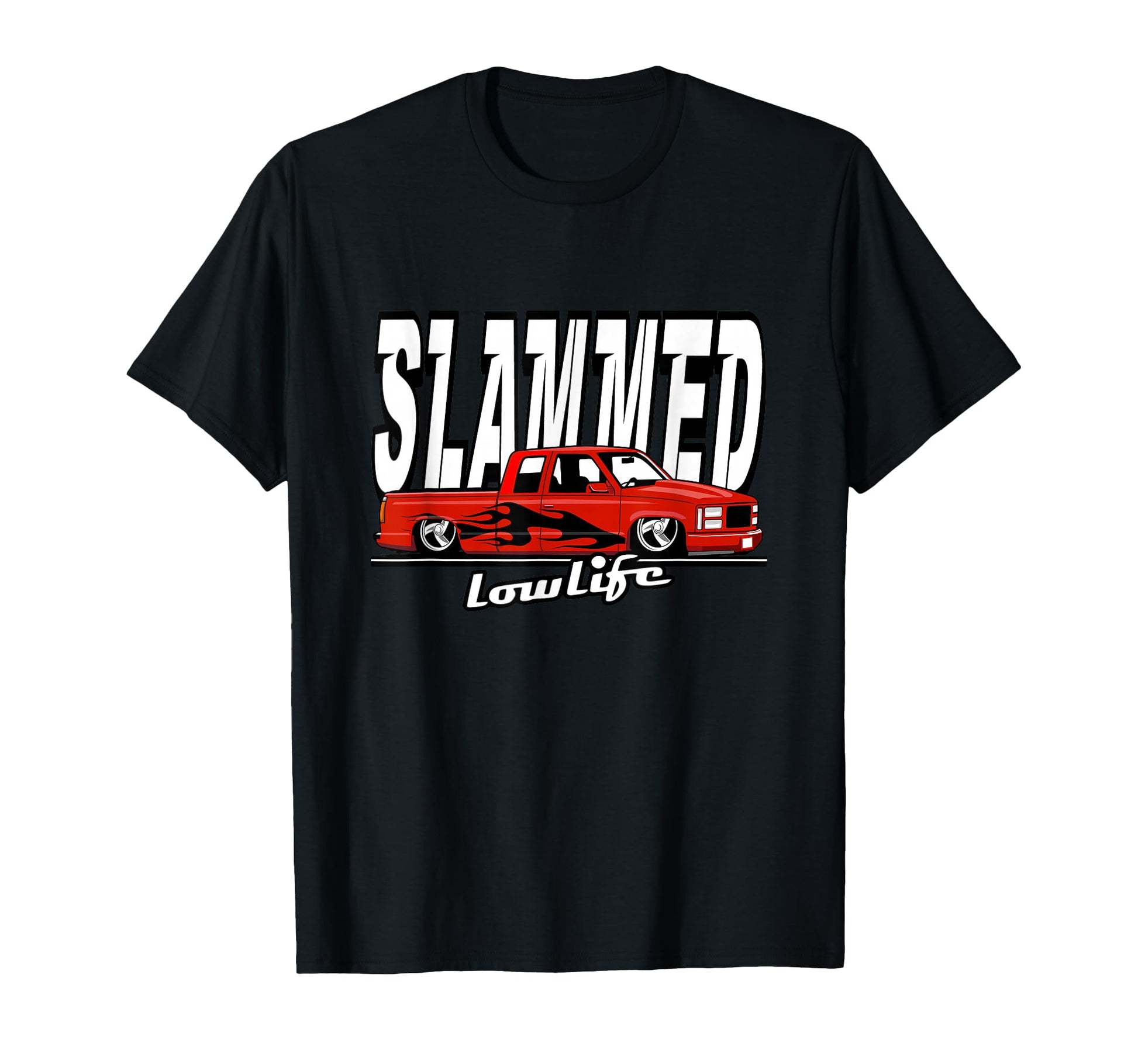 Slammed Custom Car Lowlife Lowered T-Shirt - Aesthetic Graphic Men Women - T-Shirt, Sweatshirt, Hoodie