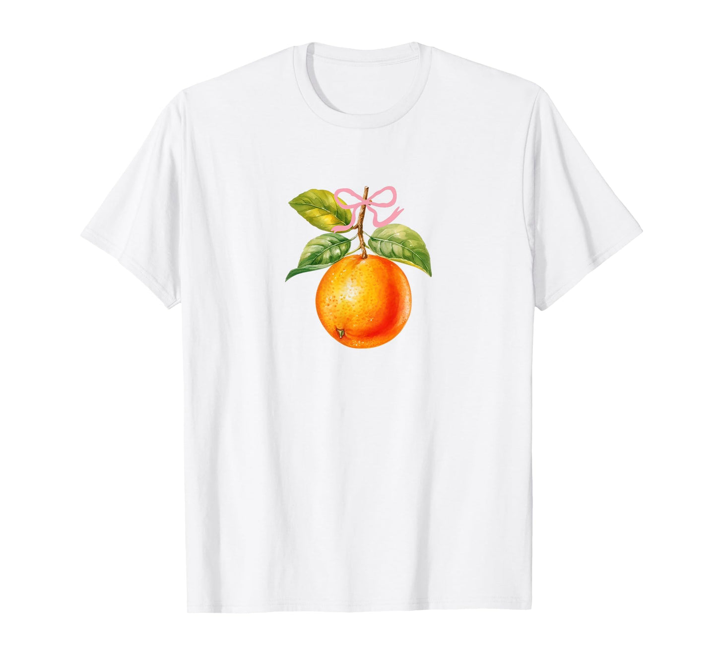 Orange Fruit Coquette Bow Oranges T-Shirt - Aesthetic Graphic Men Women - T-Shirt, Sweatshirt, Hoodie