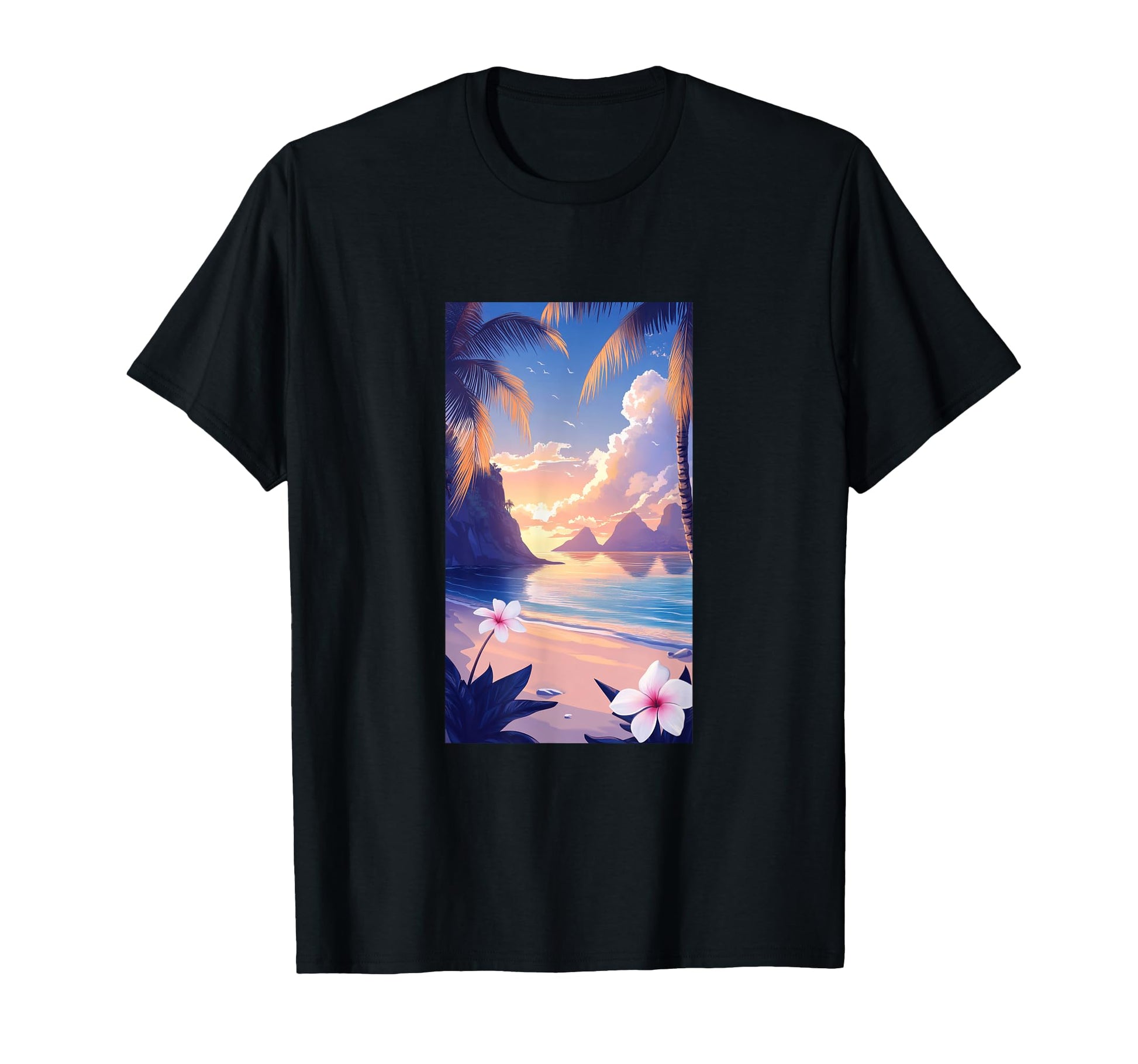 Hawaiian Postcard Inspired Tropical T-Shirt - Trendy Graphic for Adults - T-Shirt, Sweatshirt, Hoodie