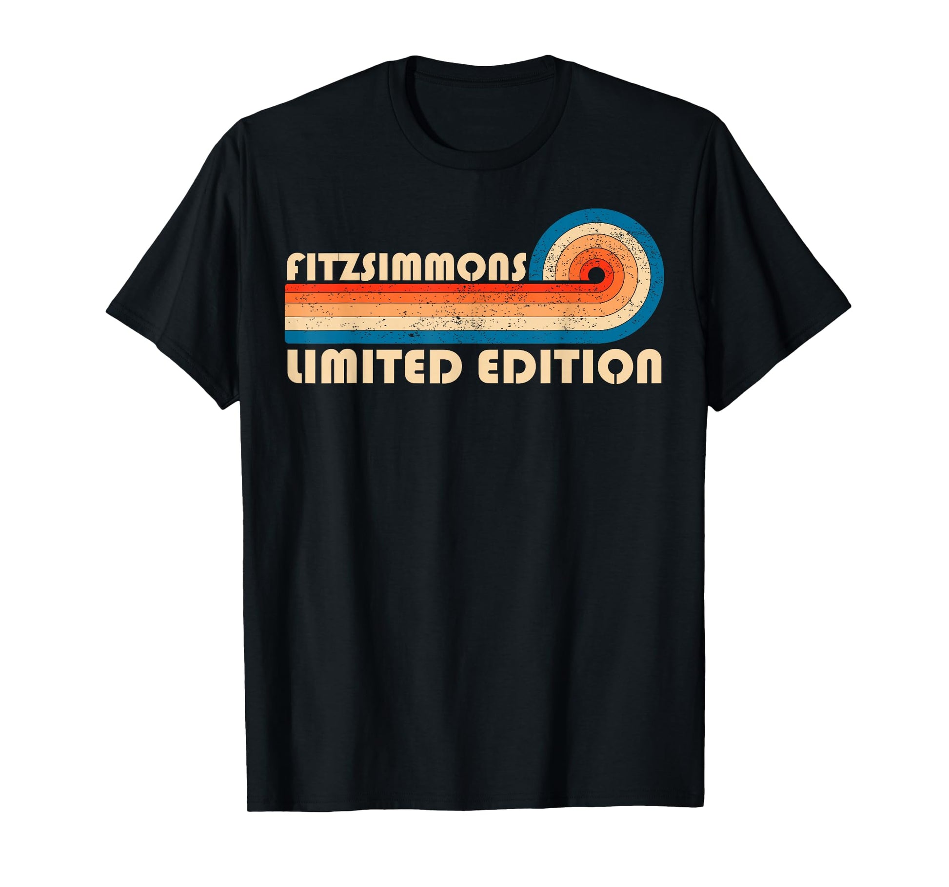 Fitzsimmons 70S 80S Sunset Stripe T-Shirt - Graphic Print for Adults - T-Shirt, Sweatshirt, Hoodie