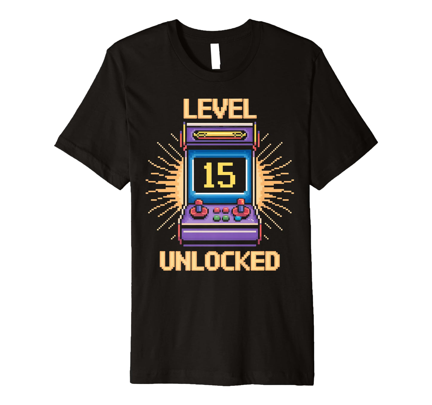 Level 15 Unlock Birthday Gamer 15 T-Shirt - Streetwear Style for Adults - T-Shirt, Sweatshirt, Hoodie