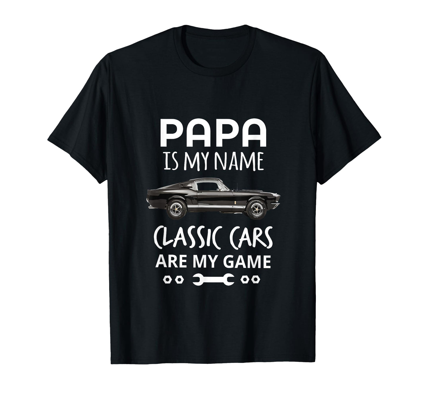 Funny Papa Is My Name Cars Are My Game T-Shirt - Trendy Graphic for Adults - T-Shirt, Sweatshirt, Hoodie