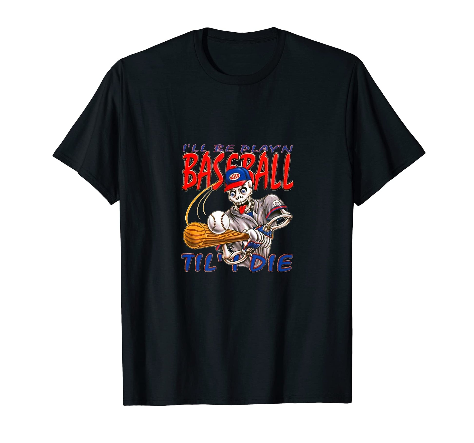 Baseball Sports Funny Skeleton T-Shirt - Minimalist Print Men Women - T-Shirt, Sweatshirt, Hoodie