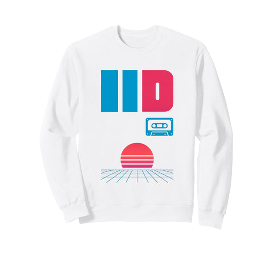 80S Synthwave Sweatshirt - Novelty Apparel for Adults - T-Shirt, Sweatshirt, Hoodie